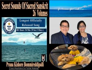 Prana Kishore and his wife Rathi Kishore,Bella,Axon With Guinness World Record Album