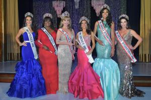 Ms. America 2018 Brittney Wagner, Ms. International 2019 Adri Maisonet Morales, Ms. America Elite 2019 Sierra Scott, Ms. America 2019 Joanna Hairabedian, Ms. America International 2019 LaTresa Doleman, and Ms. America International 2018 Kimberly Jones.