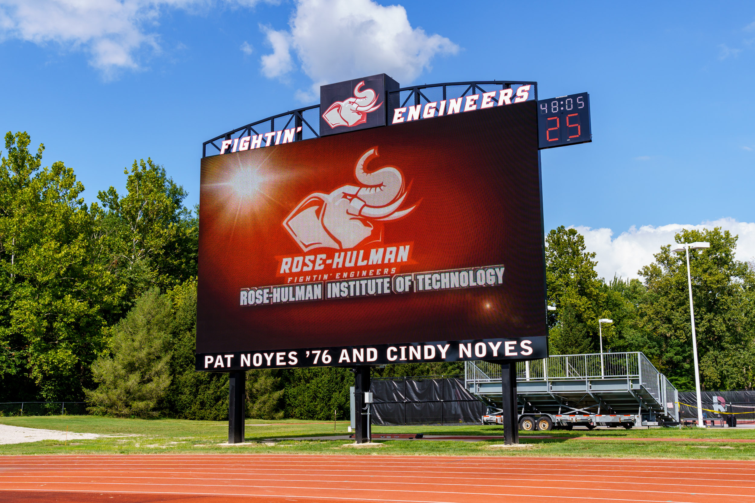 New Football Scoreboard at RoseHulman Institute of Technology One of