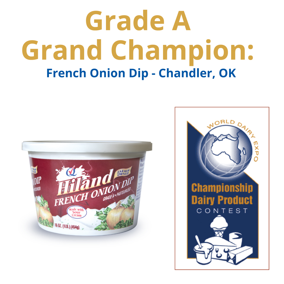 Hiland Dairy French Onion Dip Takes Top Honors at the 2022 World Dairy