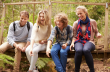Family enjoying time together outdoors